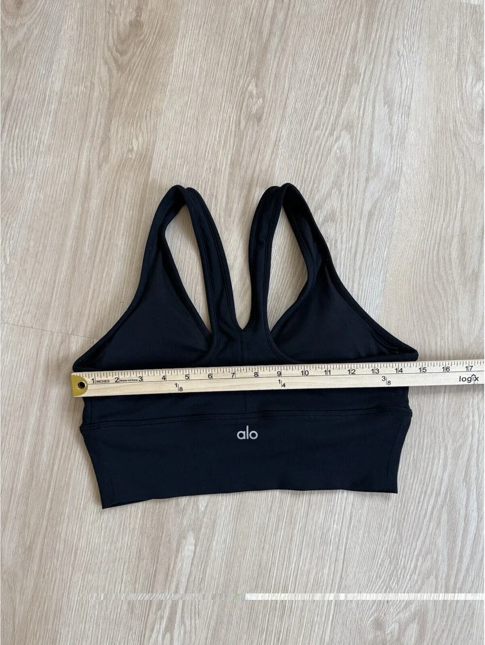 Alo Yoga Wild Thing Sports Bra Women’s Medium Black Good Ruched Racerback